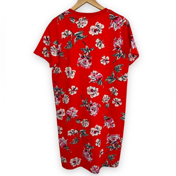 NWT Joules Red Floral Liberty Print A Line Jersey Dress | Size 6 - Picture 5 of 14